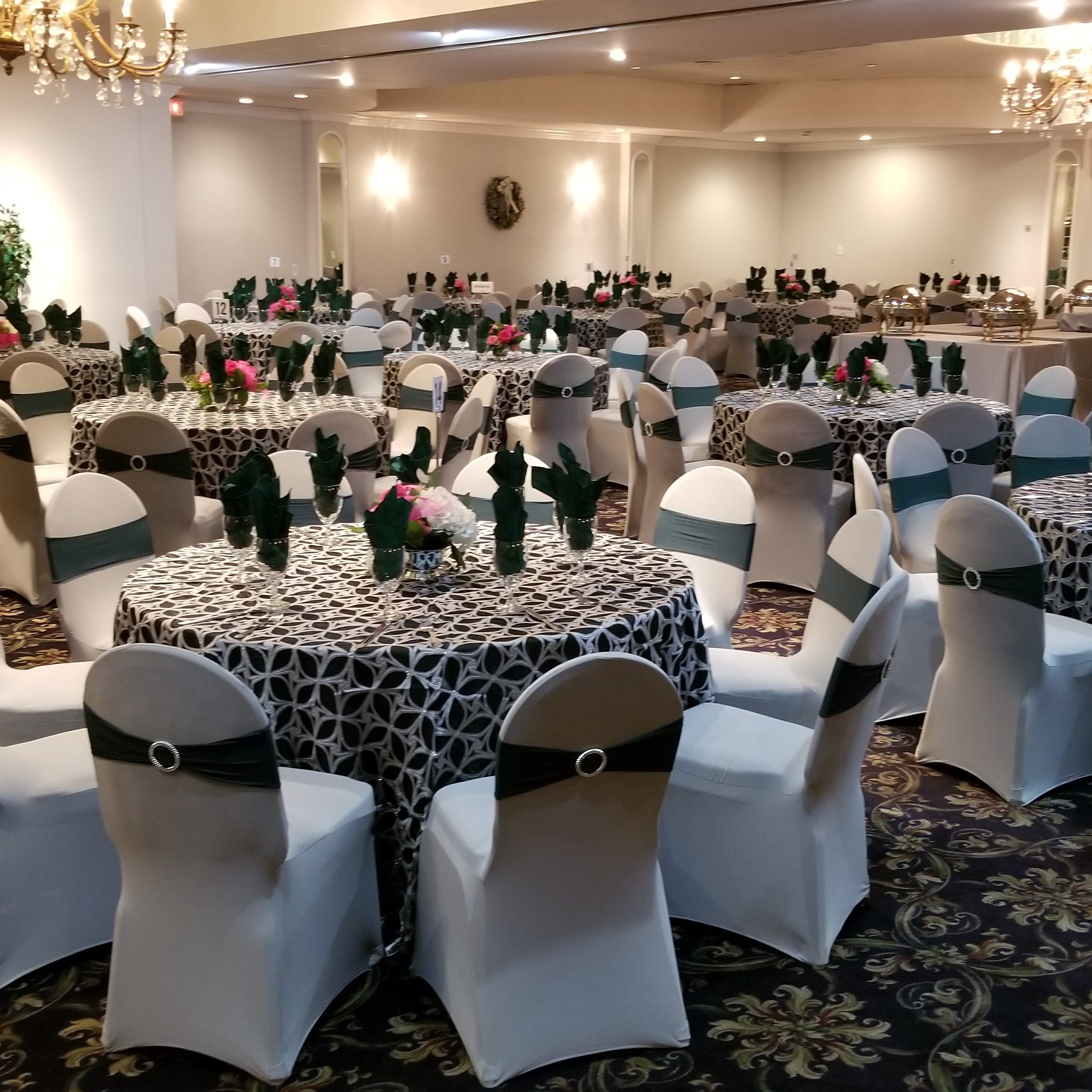 Silver Dining Setup 
