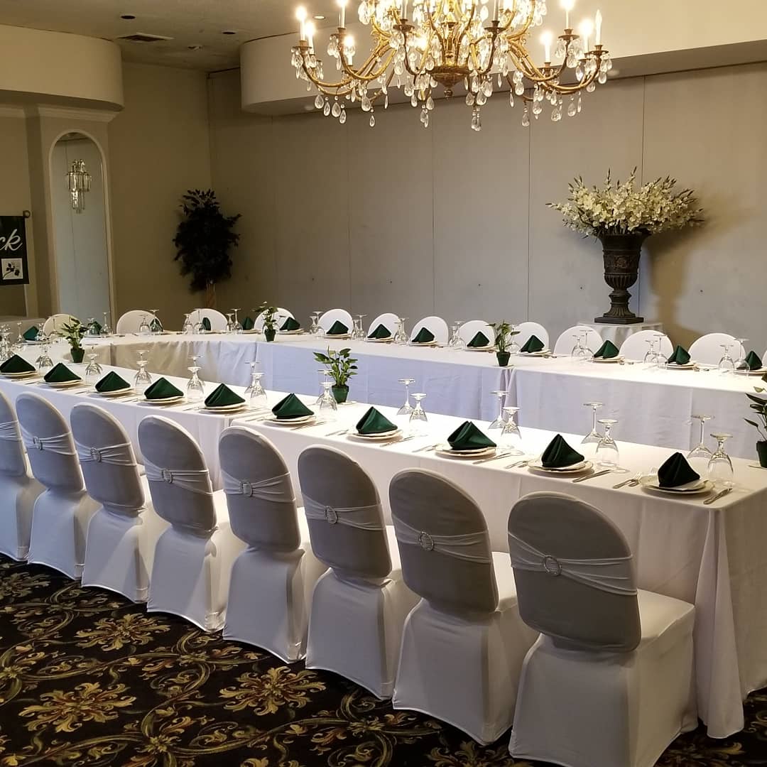 White Dining Table Setup
